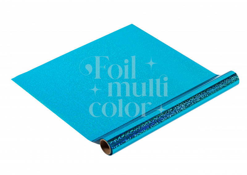 FOIL AQUA ESCARCHADO