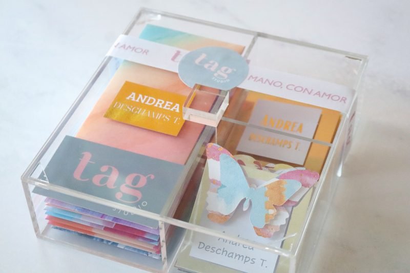 Caja Acrilico Sobres & Tags