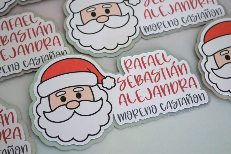 8 Maxi Tags Santa