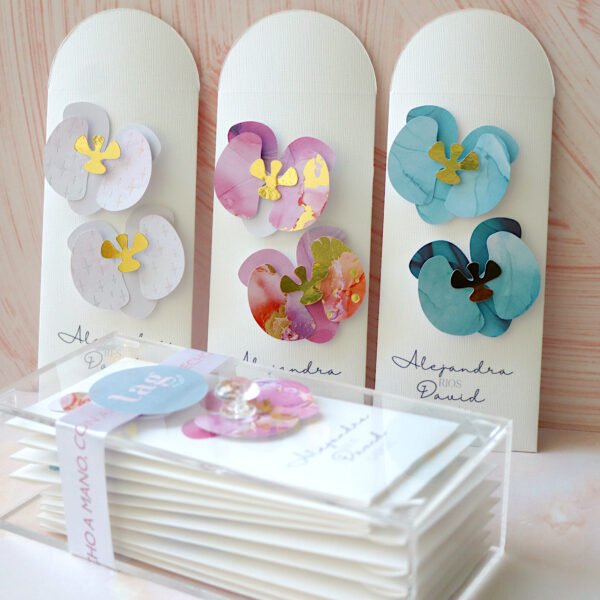 MoneyHolders Orquideas Acrilico