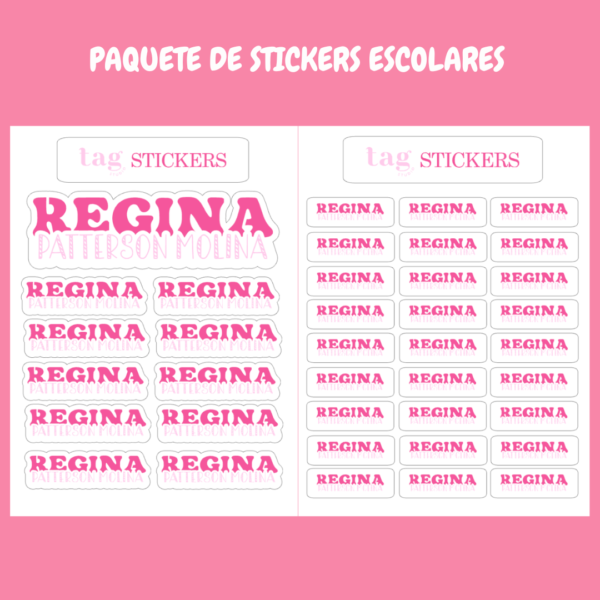 4 Hojas Stickers Escolares 9