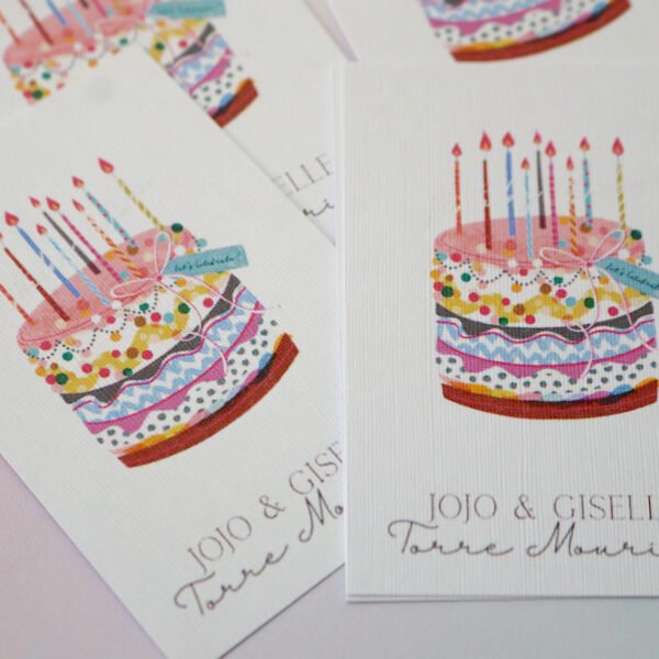 12 Tags Birthday Cake