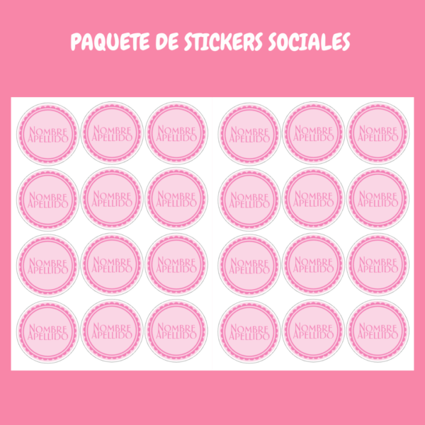 24 Stickers Redondas