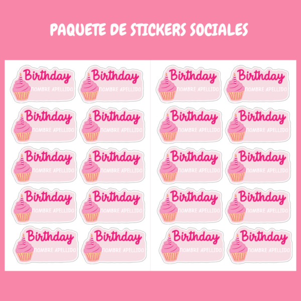 20 Stickers Birthday