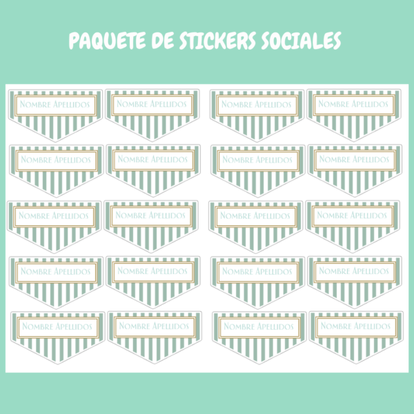 20 Stickers Banderola