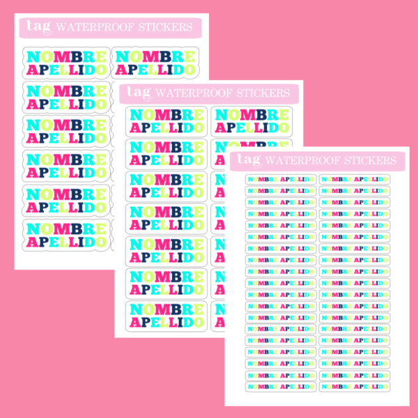 4 Hojas Stickers
