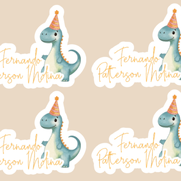 12 Tags Dinosaurio