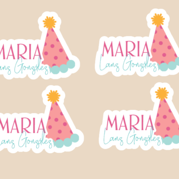 12 Tags Gorrito Fiesta