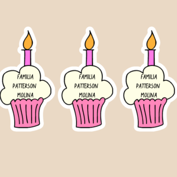 12 Tags Cupcake