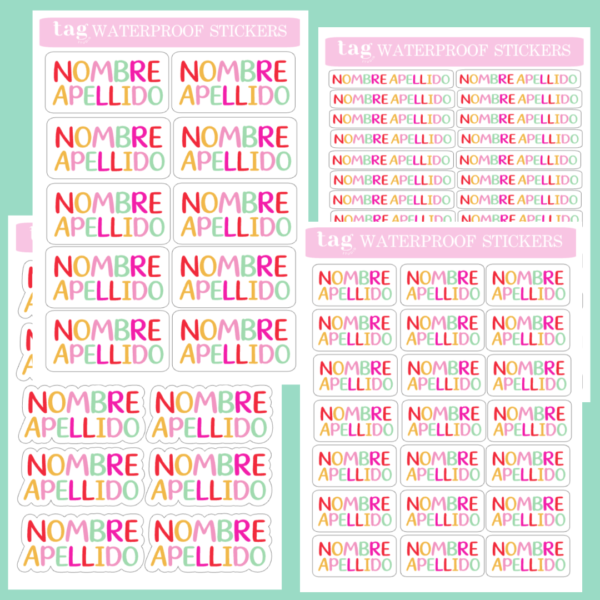 4 Hojas Stickers