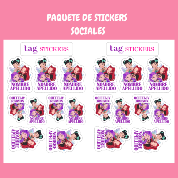 2 Hojas Stickers Kpop