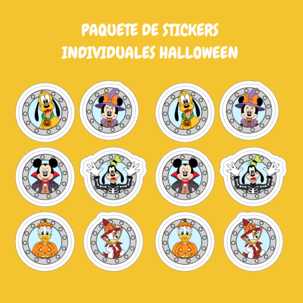 12 Stickers Individuales Halloween