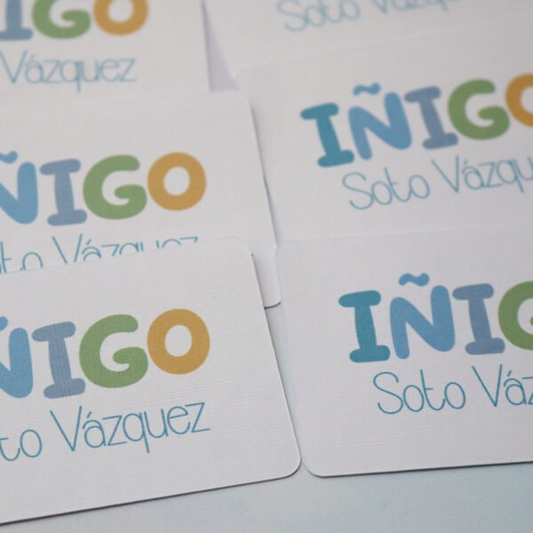 16 Tags Impresos Degradados