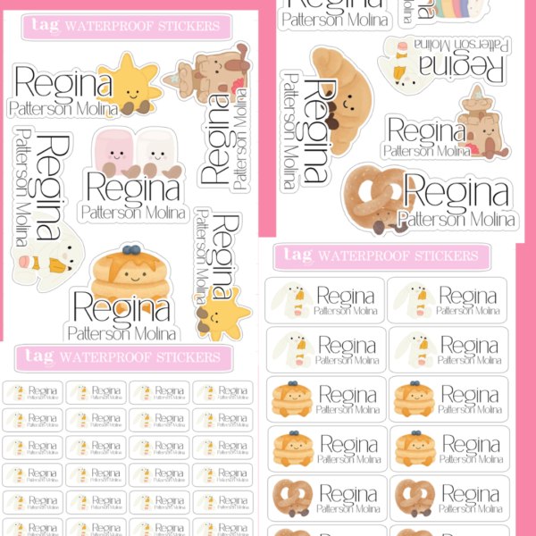 4 Hojas Stickers JellyCat